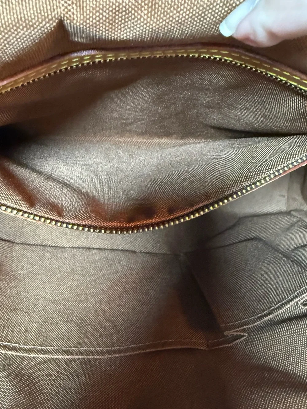 Louis Vuitton Monogram Canvas Messenger in Brown with Tan Trim